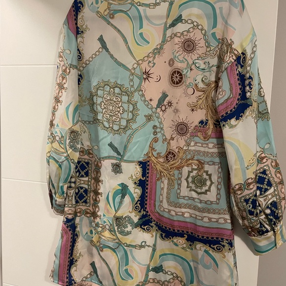 STELLAR COMPASS BUTTON DOWN SHIRT DRESS - VICI - Picture 3 of 3